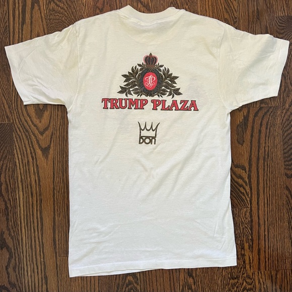 RARE Vintage 80s Mike Tyson Larry Holmes Trump Plaza Single Stitch Graphic Shirt - Picture 12 of 15